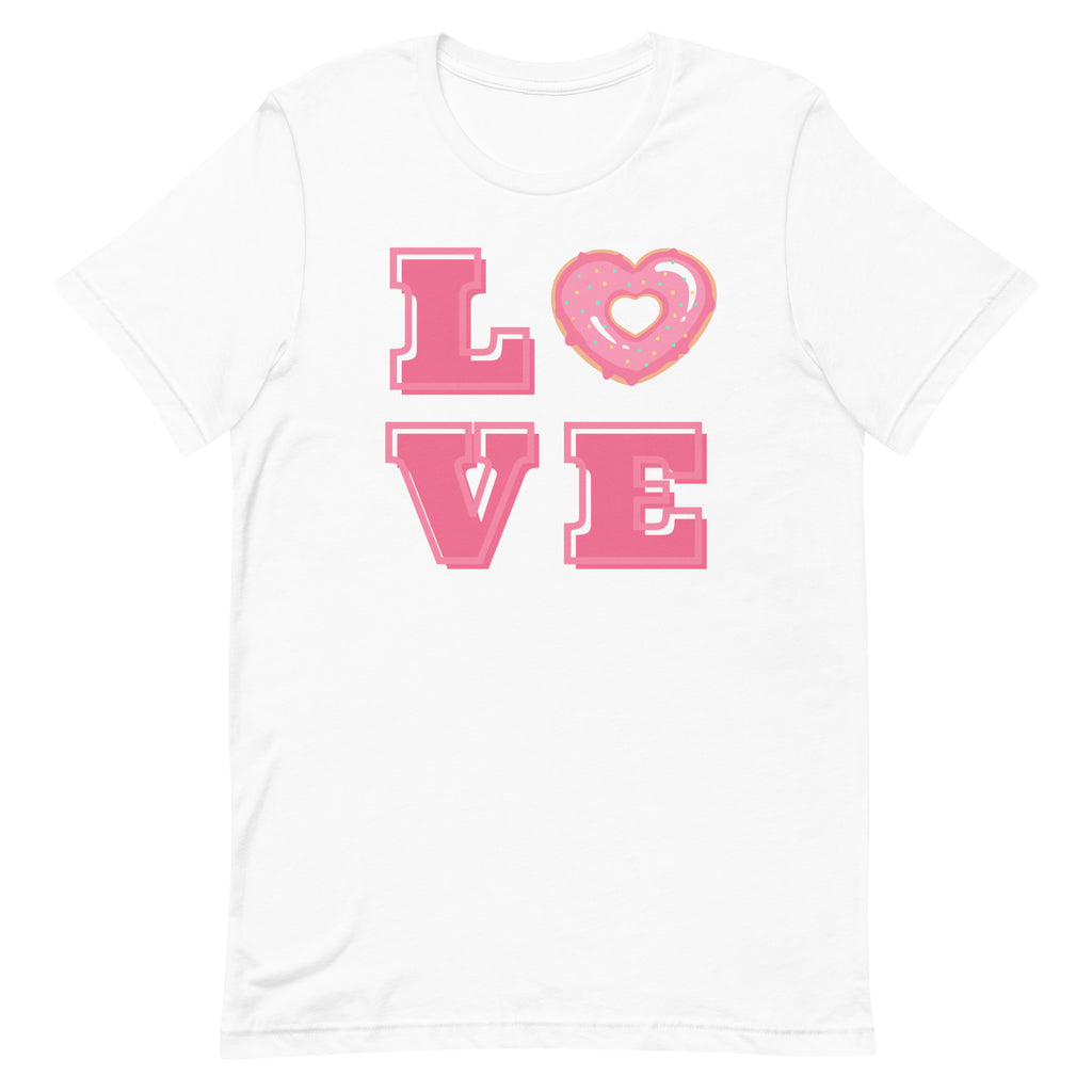 Love Heart Donut T-Shirt - Light Colors