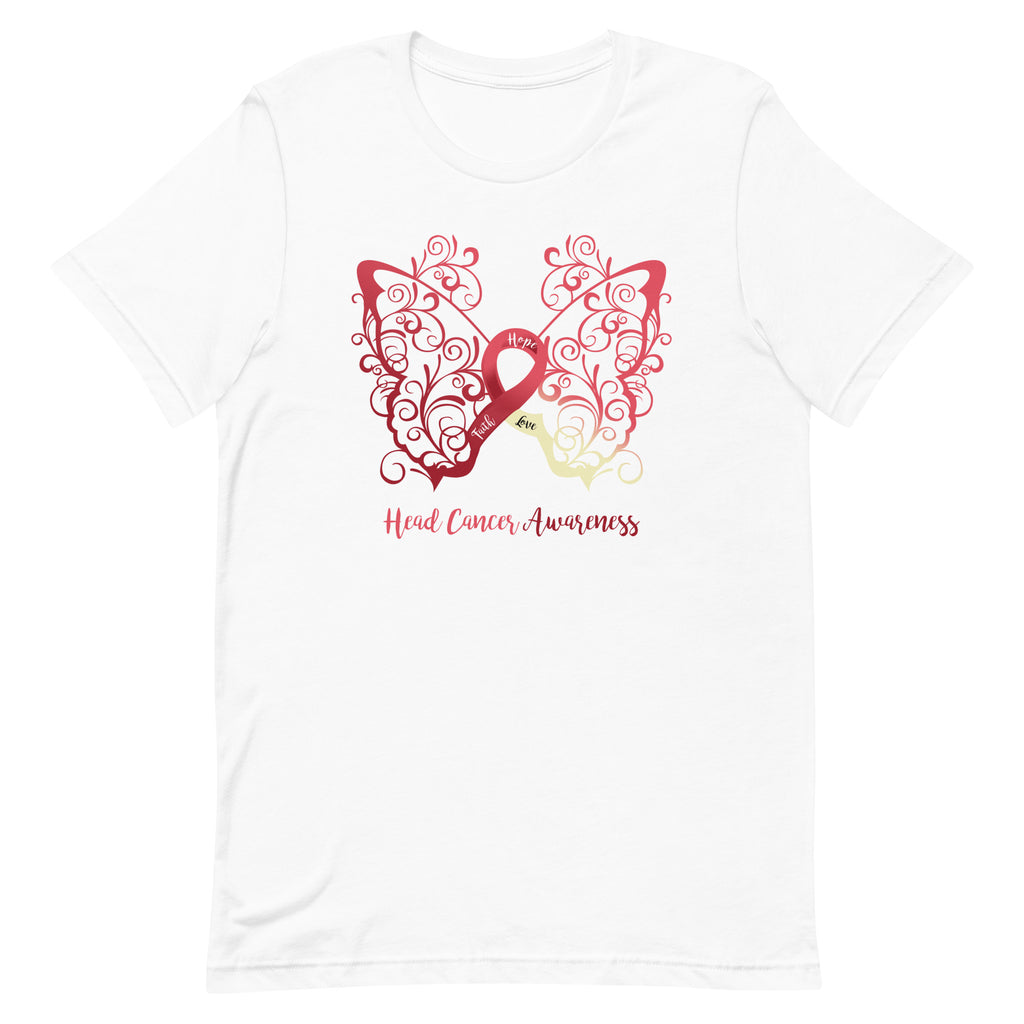 Head Cancer Awareness Butterfly T-Shirt - Several Colors Available