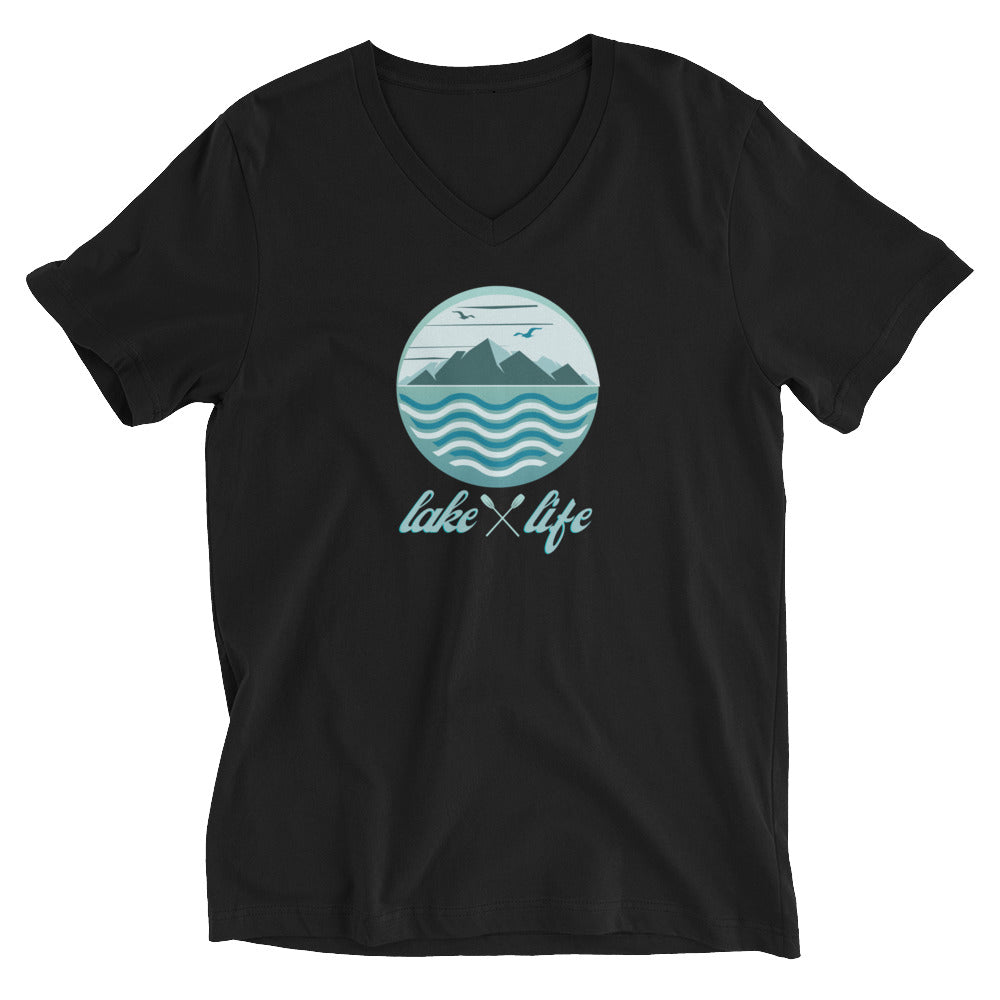 Mountain Lake Life V-Neck T-Shirt