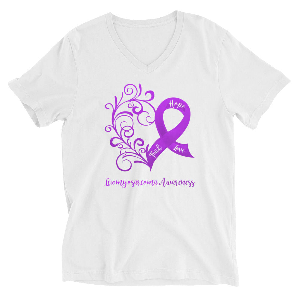 Leiomyosarcoma Awareness V-Neck T-Shirt