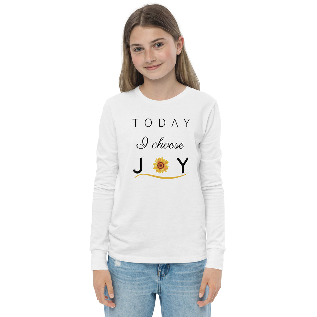 "Today I Choose Joy" Youth Long Sleeve Tee (Several Colors Available)