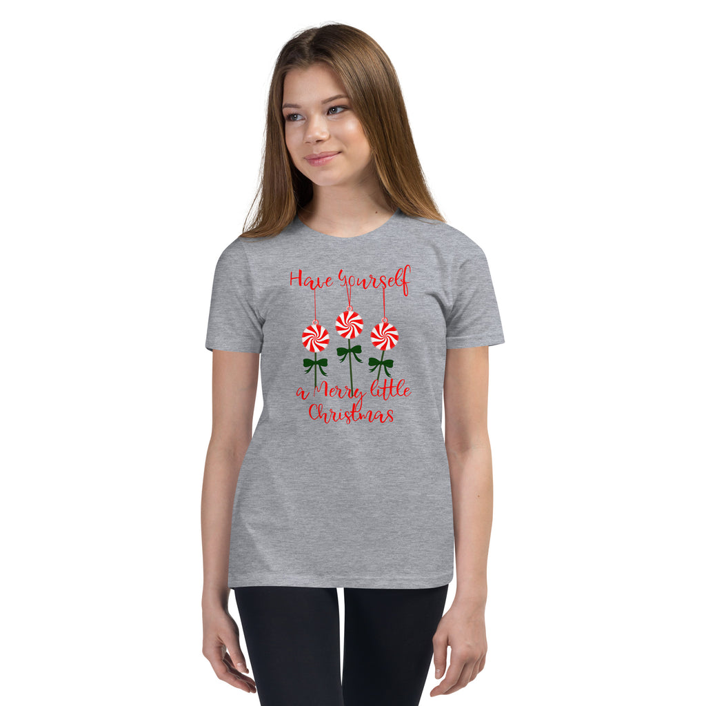 Have Yourself a Merry Little Christmas Mints Youth Short Sleeve T-Shirt