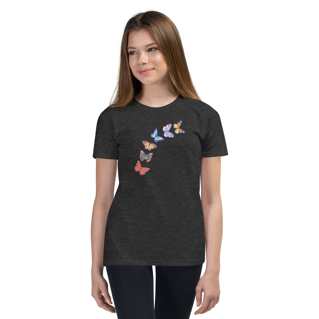 Butterflies in Flight Youth Short Sleeve T-Shirt (Several Colors Available)