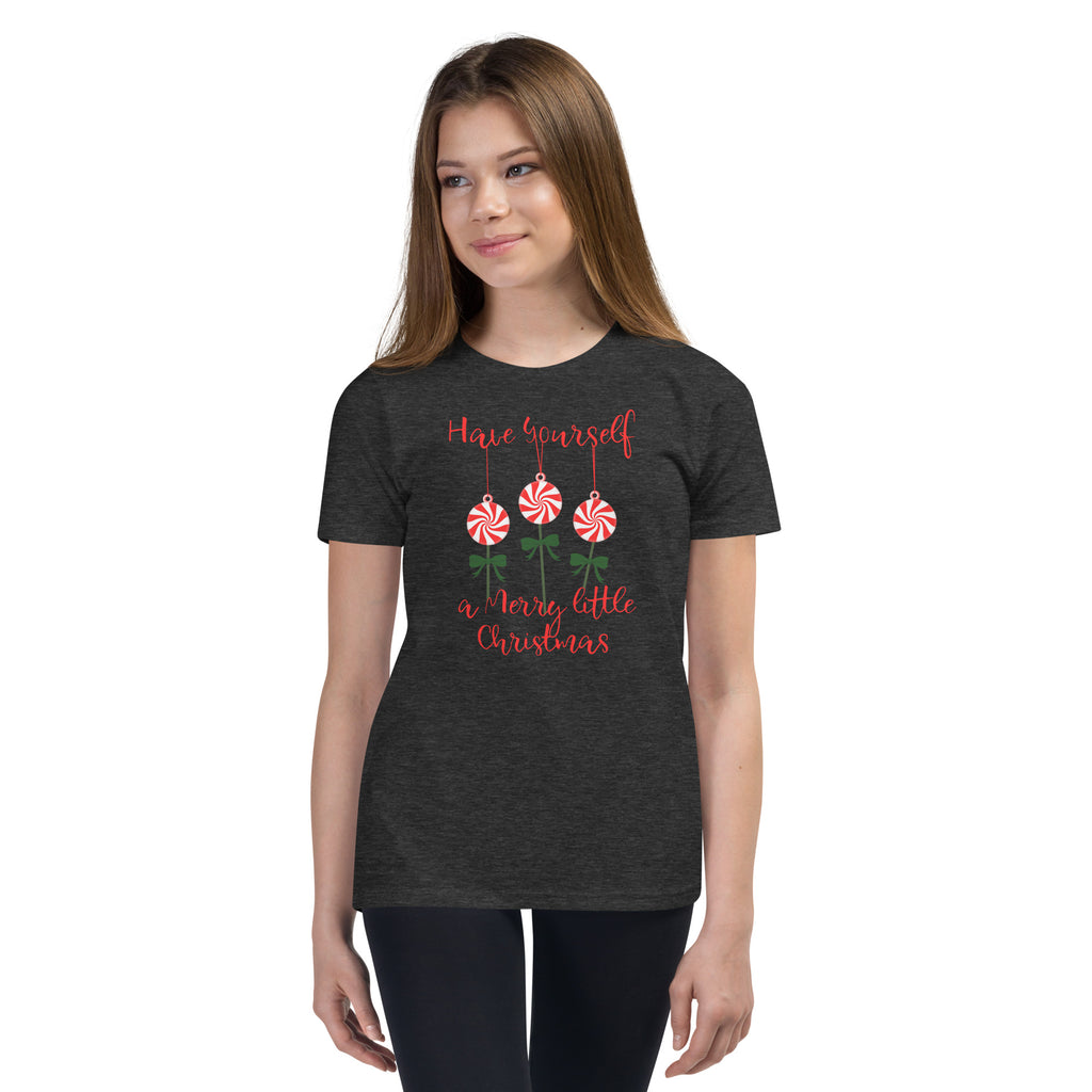 Have Yourself a Merry Little Christmas Mints Youth Short Sleeve T-Shirt