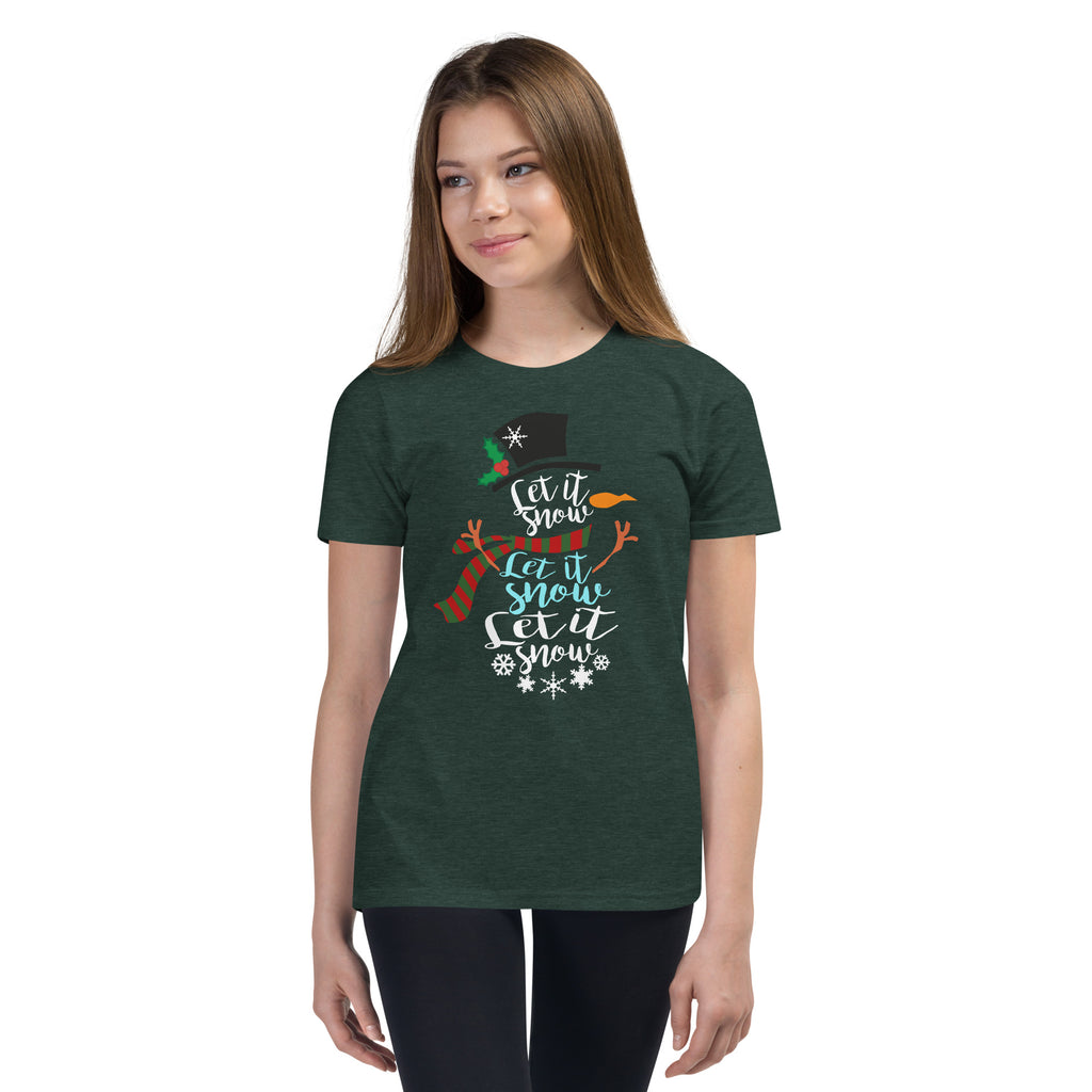 "Let It Snow" Youth Short Sleeve T-Shirt - Several Colors Available