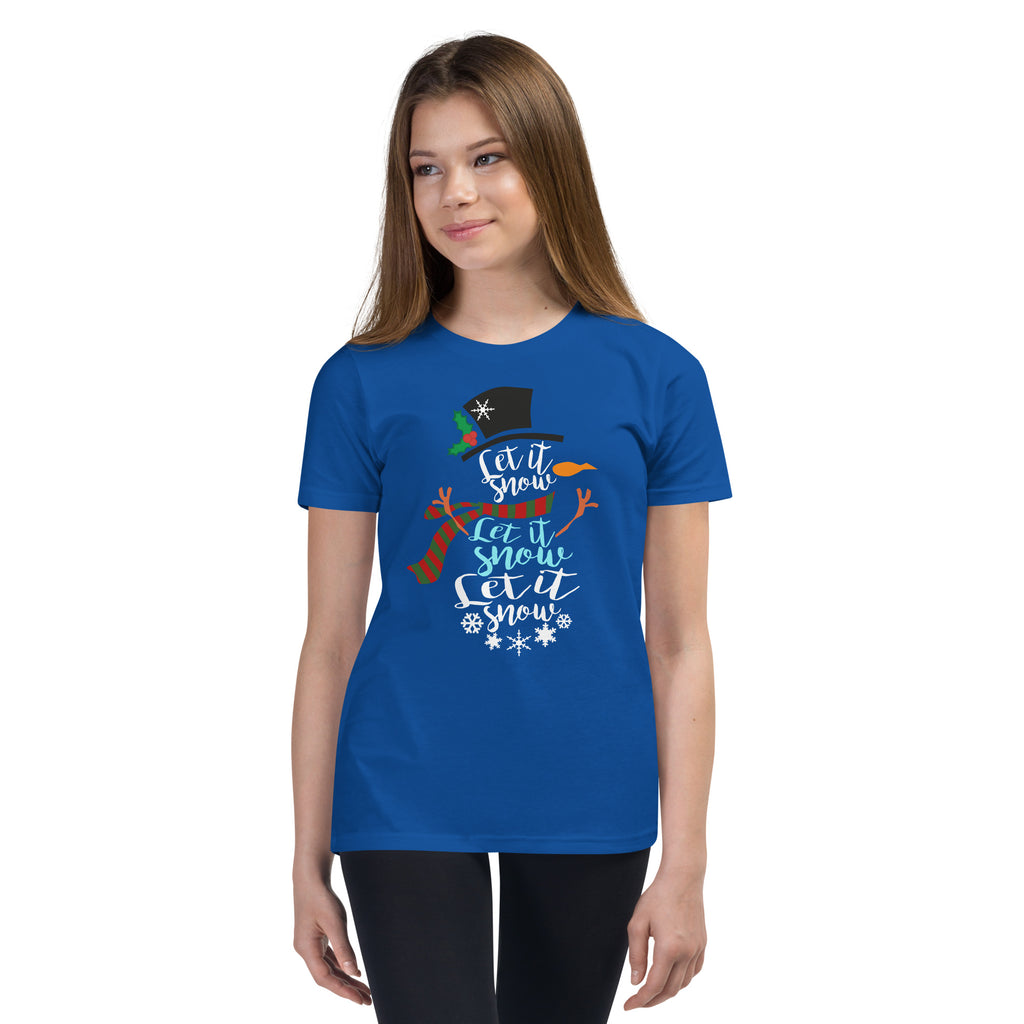 "Let It Snow" Youth Short Sleeve T-Shirt - Several Colors Available