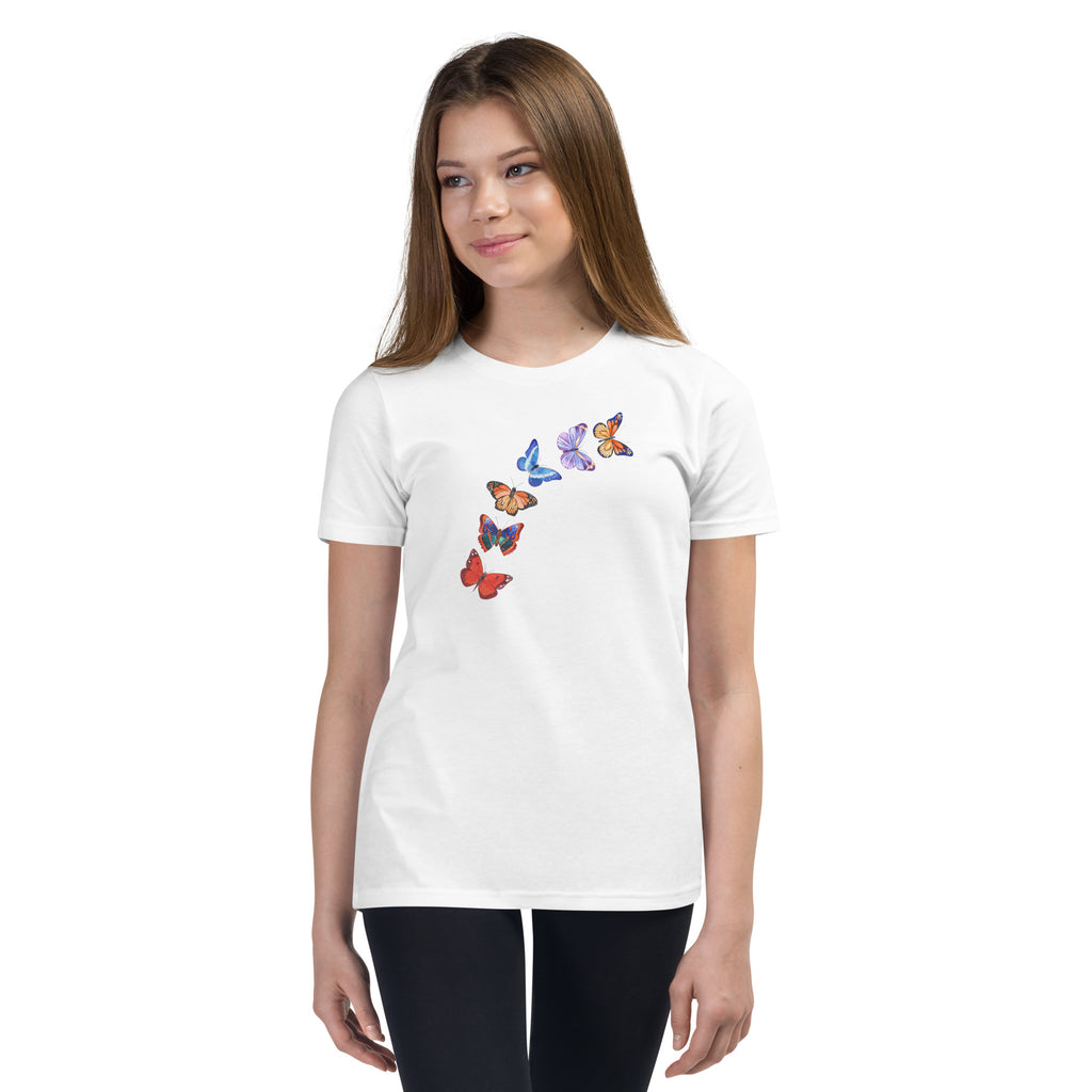 Butterflies in Flight Youth Short Sleeve T-Shirt (Several Colors Available)